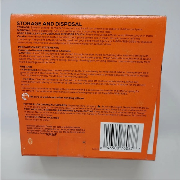 OFF Mosquito Lamp NEW Refillable Contains 1 Caddy 10x10 FT 6 Hrs Mosquito Free - Picture 2 of 7